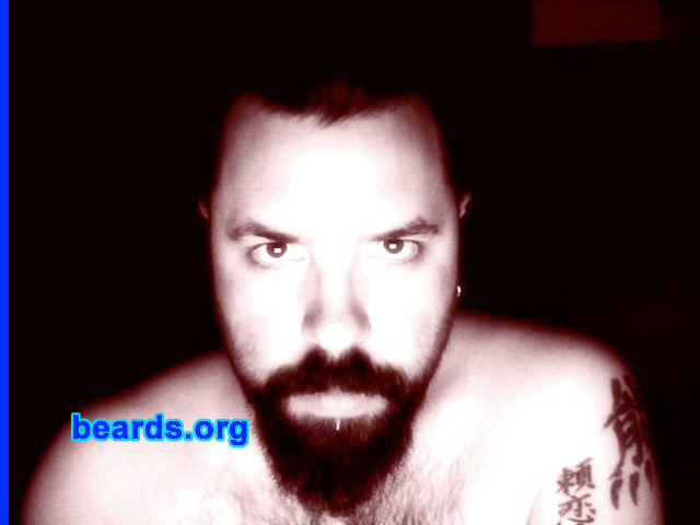 Gryphon M.
Bearded since: 1995.  I am a dedicated, permanent beard grower.

Comments:
I grew my beard because I admire beards on men and grew up with bearded men. Once I had a job where my employer didn't complain about me being bearded, I stopped shaving.

How do I feel about my beard? It's full and thick, multi-colored. I just want to grow it longer without it getting all frazzled. I've changed it a lot over the years, but I keep coming back to the full beard, often with the cheeks a bit shorter than the chin.
Keywords: full_beard