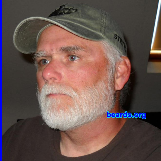 Greg
Bearded since: 1980. I am a dedicated, permanent beard grower.

Comments:
Why did I grow my beard? Never thought about why. Just seems like the manly thing to do.

How do I feel about my beard? Wish it were a little darker.  But, hey, that's life.
Keywords: full_beard