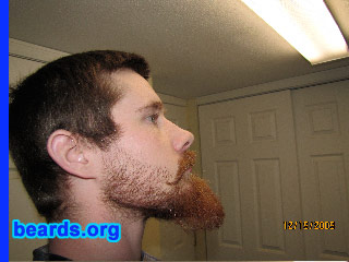 Jordan
Bearded since: 2006.  I am a dedicated, permanent beard grower.

Comments:
I grew my beard because I can.  And I am the only on one in my family who dares to just let it grow.

How do I feel about my beard?  Awesome! Red beards rock and roll.
Keywords: full_beard