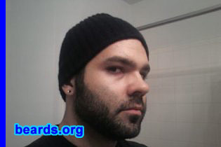 Justin
Bearded since: 2009.  I am an occasional or seasonal beard grower.

Comments:
I have always thought beards were cool.  Nobody in my family had one.  So, like tattoos, I decided to go with a Beard. In the Pacific Northwest it is easier to deal with the summer weather than back home in Arizona, where beards were not as accepted, I guess.  Shame.

How do I feel about my beard?  I love it and feel weird without it. I am a burly, tattooed nice guy and it goes well with my style.
Keywords: full_beard