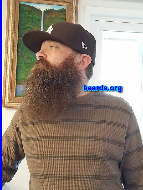 Joshua S.
Bearded since: 2012. I am an occasional or seasonal beard grower.

Comments:
Why did I grow my beard? I don't like my chin.

How do I feel about my beard? Grrrrrrrrreat! 
Keywords: full_beard