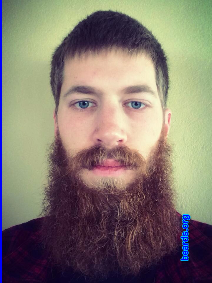 Jedidiah B.
Bearded since: 2013. I am an experimental beard grower.

Comments:
Why did I grow my beard? My beard was for my best friend's wedding.

How do I feel about my beard? It's pretty epic!
Keywords: full_beard