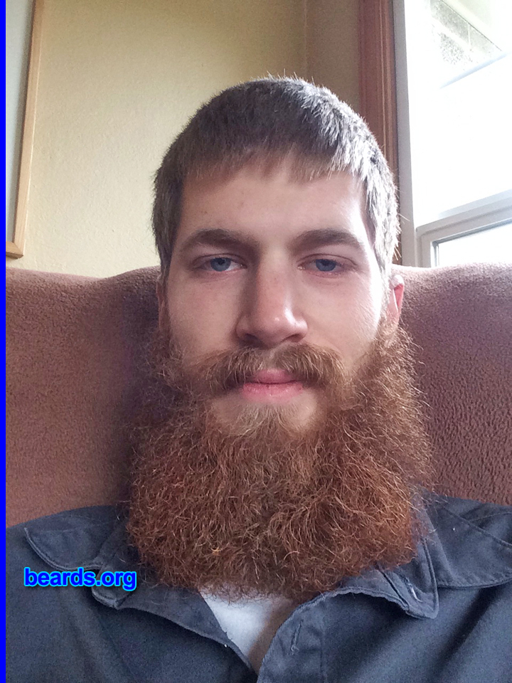 Jedidiah B.
Bearded since: 2013. I am an experimental beard grower.

Comments:
Why did I grow my beard? My beard was for my best friend's wedding.

How do I feel about my beard? It's pretty epic!
Keywords: full_beard