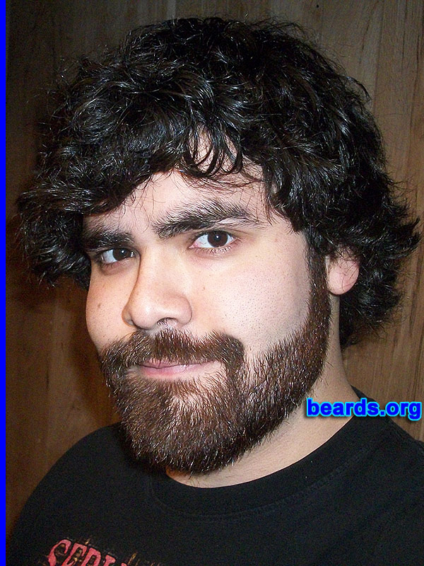 Sergio R.
Bearded since: 2011. I am a dedicated, permanent beard grower.

Comments:
I've had my beard for over two years now, since early 2011. Decided to grow it out to simply try the look and ended up falling in love with it.

How do I feel about my beard? I love it! When you look at it closely, it has lots of different colors. I have gotten nothing but positive feedback from friends, family, and random strangers. I used to just have it full grown. But I really like the professional, clean look of a short full-beard.
Keywords: full_beard