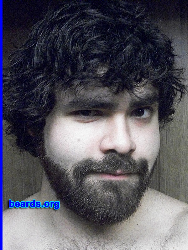 Sergio R.
Bearded since: 2011. I am a dedicated, permanent beard grower.

Comments:
I've had my beard for over two years now, since early 2011. Decided to grow it out to simply try the look and ended up falling in love with it.

How do I feel about my beard? I love it! When you look at it closely, it has lots of different colors. I have gotten nothing but positive feedback from friends, family, and random strangers. I used to just have it full grown. But I really like the professional, clean look of a short full-beard.
Keywords: full_beard