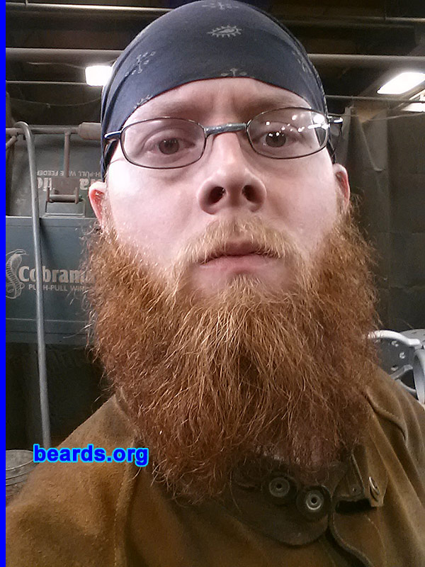 Shane C.
Bearded since: 2006. I am a dedicated, permanent beard grower.

Comments:
Why did I grow my beard? It's a part of who I am and accepting who I am. Ultimately, it's freedom. Also, I grow a beard/facial hair in defiance of society standards. Being told you are less of a man because of it and being sold sex through shaving commercials and women will only want you because you shave. Its an unnatural act and self mutilation. Be a man, don't shave.

How do I feel about my beard? There are no words to express the awesomeness that grows from my face.
Keywords: full_beard