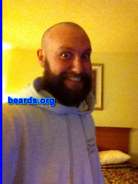 Tim T.
Bearded since: 2010. I am an experimental beard grower.

Comments:
Why did I grow my beard? I started a few years ago so I could buy beer without getting carded. My current beard is a result of a gentelmens bet with a co-worker to see who can go the longest.

How do I feel about my beard? Love it, the ultimate display of raw masculinity.
Keywords: full_beard