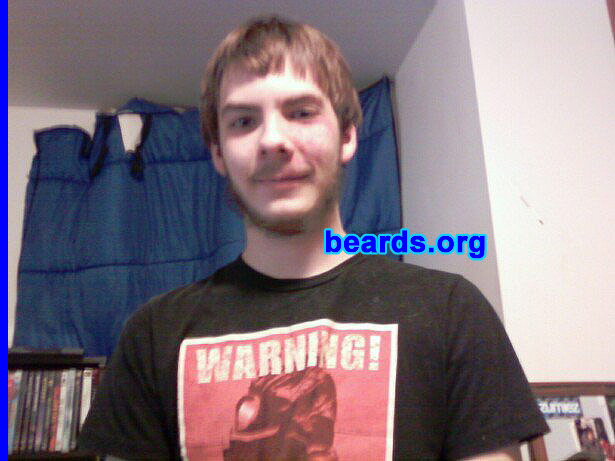 Chase
Bearded since: 2010.  I am a dedicated, permanent beard grower.

Comments:
I grew my beard because I like the feeling and how it looks. I want to see how big it will get.

How do I feel about my beard?  Pretty good.
Keywords: full_beard