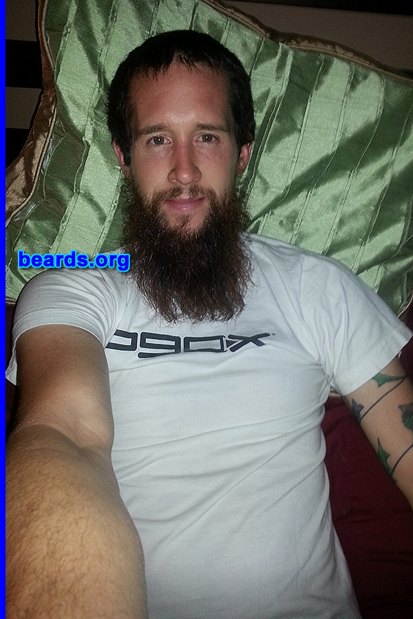 Colin
Bearded since: 2006. I am a dedicated, permanent beard grower.

Comments:
Why did I grow my beard? I feel it is a natural thing to do if you are a guy. Plus I love nature and feel better with some hair on my face.

I also saw some gnarly beards on TV like Duck Dynasty and Gas Monkey Garage and said, "Let's try that." So I did.

How do I feel about my beard? I really like my beard. I can't grow a full, thick mustache to match my beard, but I work with what I have.  My wife, on the other hand... Not so hot about the big beard I have right now.
Keywords: full_beard