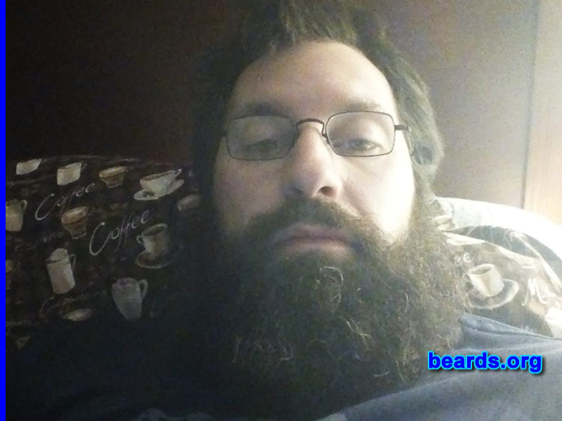 Joel C.
Bearded since: 2010. I am an occasional or seasonal beard grower.

Comments:
Why did I grow my beard? Because I love the look of beards and shaving is just too much of a hassle.

How do I feel about my beard? It's always hard to handle when eating.
Keywords: full_beard