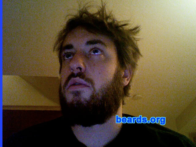 Nick C.
Bearded since: 2006.  I am a dedicated, permanent beard grower.

Comments:
I originally grew my beard with friends so that we could all shave down to mustaches for a party... 

But I quickly went back to my beard.

How do I feel about my beard?  I love my beard...  I grow it longer... I cut it shorter... I grow it out again. It's a never-ending struggle on length.
Keywords: full_beard