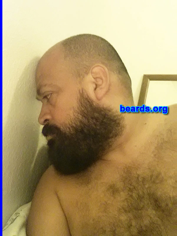 Rene H.
Bearded since: 2012. I am a dedicated, permanent beard grower.

Comments:
Why did I grow my beard?  For fun at first.  Then I liked it.

How do I feel about my beard? Proud.
Keywords: full_beard