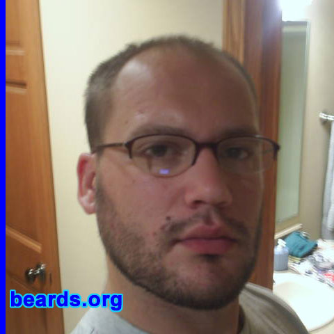 Todd
Bearded since: 2006.  I am an experimental beard grower.

Comments:
I grew my beard because I am searching for jobs and decided that I wouldn't shave between interviews. Now I'm not sure if I'll shave until I get a job!

I like having it, but wish it would grow in thicker.
Keywords: full_beard
