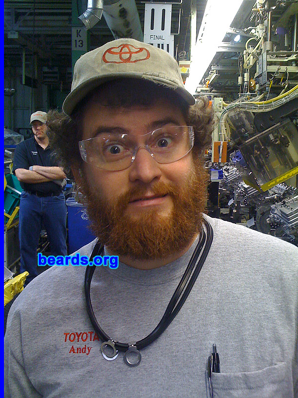 Andy
Bearded since: 2000. I am an occasional or seasonal beard grower.

Comments:
I grew my beard to keep my face warm.

How do I feel about my beard? Beardy.
Keywords: full_beard