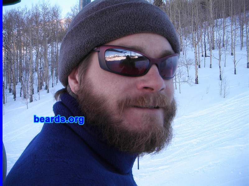 Jonathan
Bearded since: 2000. I am a dedicated, permanent beard grower.

Comments:
I grew my beard because I was a ski patroller and me wee face got cold.

How do I feel about my beard? It has become a part of who I am.
Keywords: full_beard