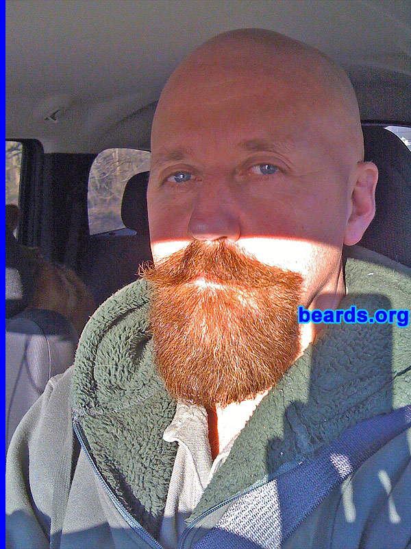Mike S.
Bearded since: 1993. I am a dedicated, permanent beard grower.

Comments:
I grew my beard because I like what it does to my looks.

How do I feel about my beard? I love the feel of it, especially when it's really long.
Keywords: goatee_mustache
