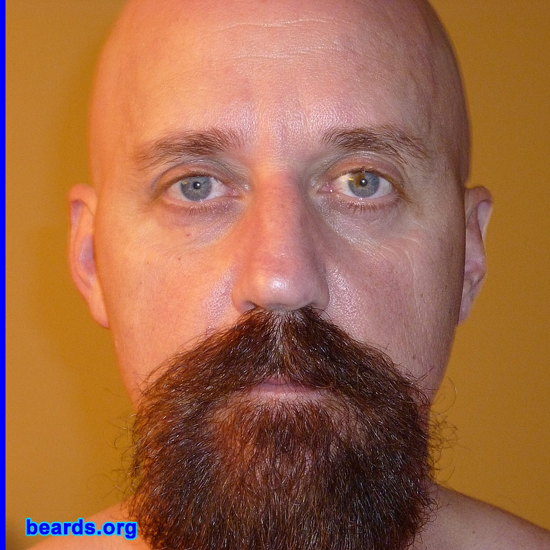 Mike S.
Bearded since: 1993. I am a dedicated, permanent beard grower.

Comments:
I grew my beard because I like what it does to my looks.

How do I feel about my beard? I love the feel of it, especially when it's really long.
Keywords: goatee_mustache