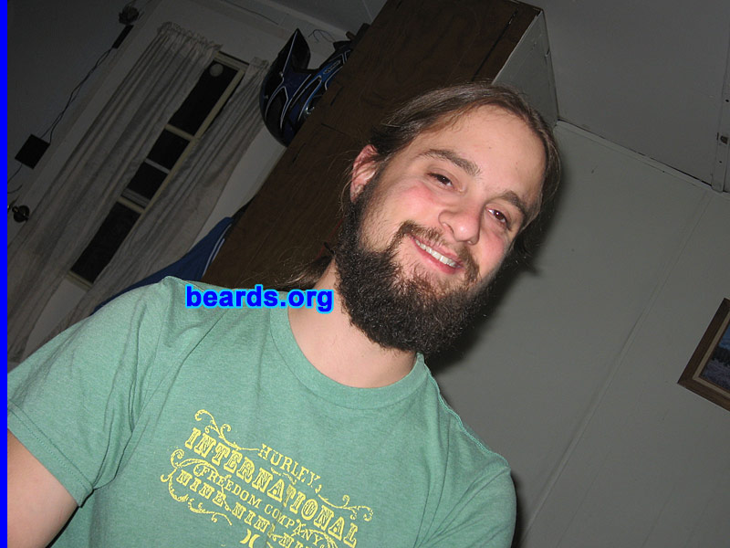 Aaron N.
Bearded since: 2004 on and off.  I am an occasional or seasonal beard grower.

Comments:
I've always wanted a beard.  I grew my beard to see what the full beard was like and how full my beard would grow. I have grown goatees since 2004 and wanted to try something different.

How do I feel about my beard?  I like it.  I wish it were fuller on the cheeks and mustache but other than that, it's fine.
Keywords: full_beard