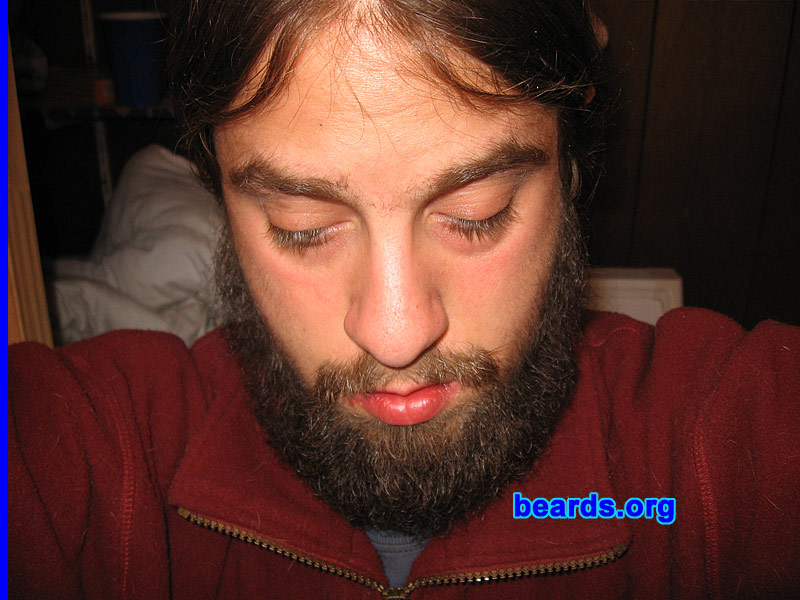 Aaron N.
Bearded since: 2004 on and off.  I am an occasional or seasonal beard grower.

Comments:
I've always wanted a beard.  I grew my beard to see what the full beard was like and how full my beard would grow. I have grown goatees since 2004 and wanted to try something different.

How do I feel about my beard?  I like it.  I wish it were fuller on the cheeks and mustache but other than that, it's fine.
Keywords: full_beard