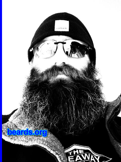 Brandy S.
Bearded since: 1990. I am a dedicated, permanent beard grower.

Comments:
Why did I grow my beard? I've always respected my father's facial hair and also, from the television, Grizzly Aams and Jeremiah Johnson.

How do I feel about my beard? I love it and I also love that my wife loves it!
Keywords: full_beard
