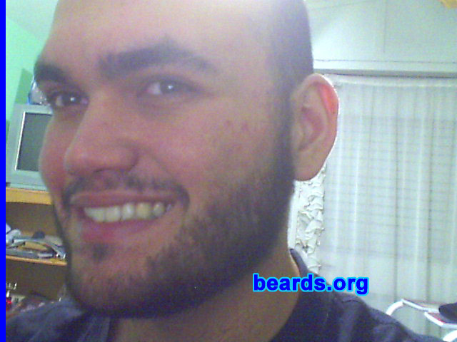 Lucas R.
Bearded since: 2010.  I am an experimental beard grower.

Comments:
I've always wanted to grow a beard but could never get past the second week of itchiness.

How do I feel about my beard? I love it. I'm kind of new at this.  So I'm eager to try different styles and see how they look on me.
Keywords: full_beard