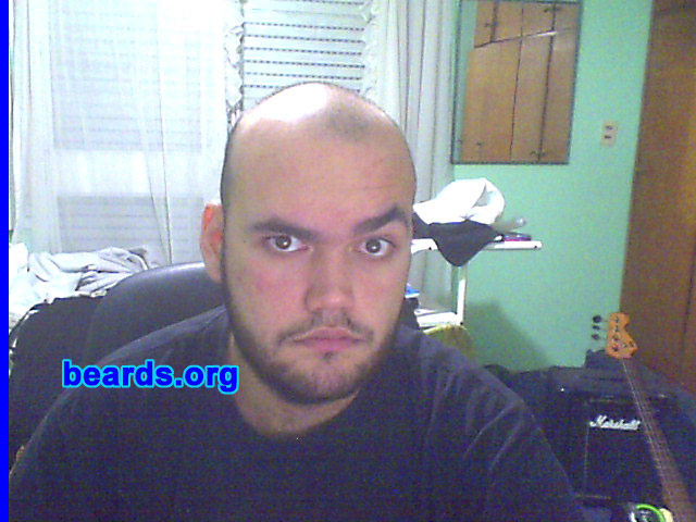 Lucas R.
Bearded since: 2010.  I am an experimental beard grower.

Comments:
I've always wanted to grow a beard but could never get past the second week of itchiness.

How do I feel about my beard? I love it. I'm kind of new at this.  So I'm eager to try different styles and see how they look on me.
Keywords: full_beard