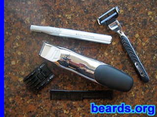 Patrick's beard grooming gear